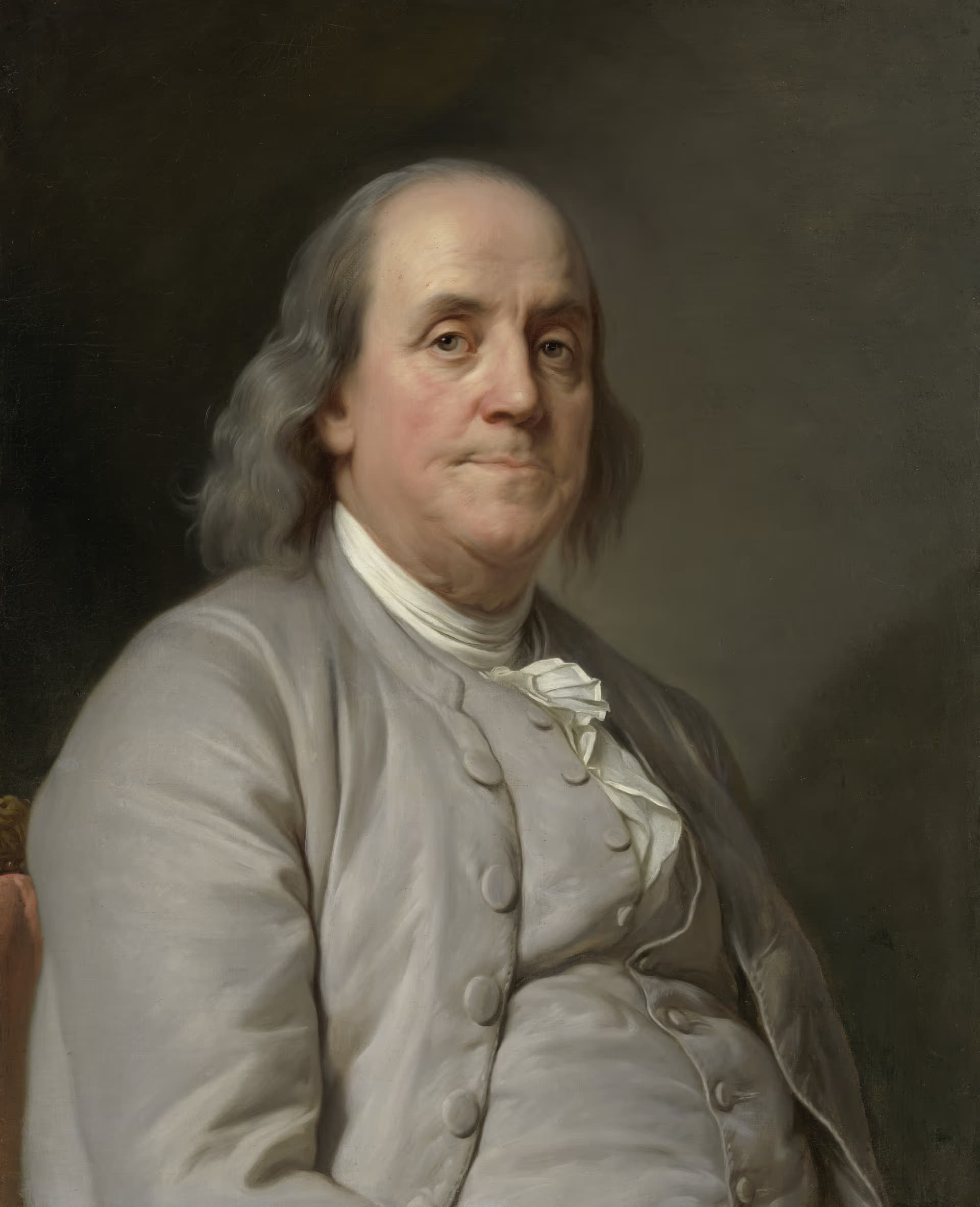 Portrait of Benjamin Franklin by Joseph Duplessis, 1778